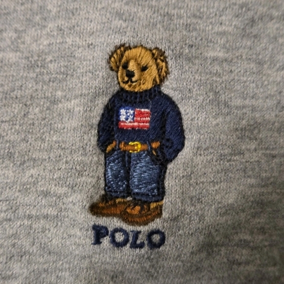 Polo Ralph Lauren Vintage Polo Embroidered Bear Hoodie/Sweater  2013 Men Sz XXL - Picture 4 of 6